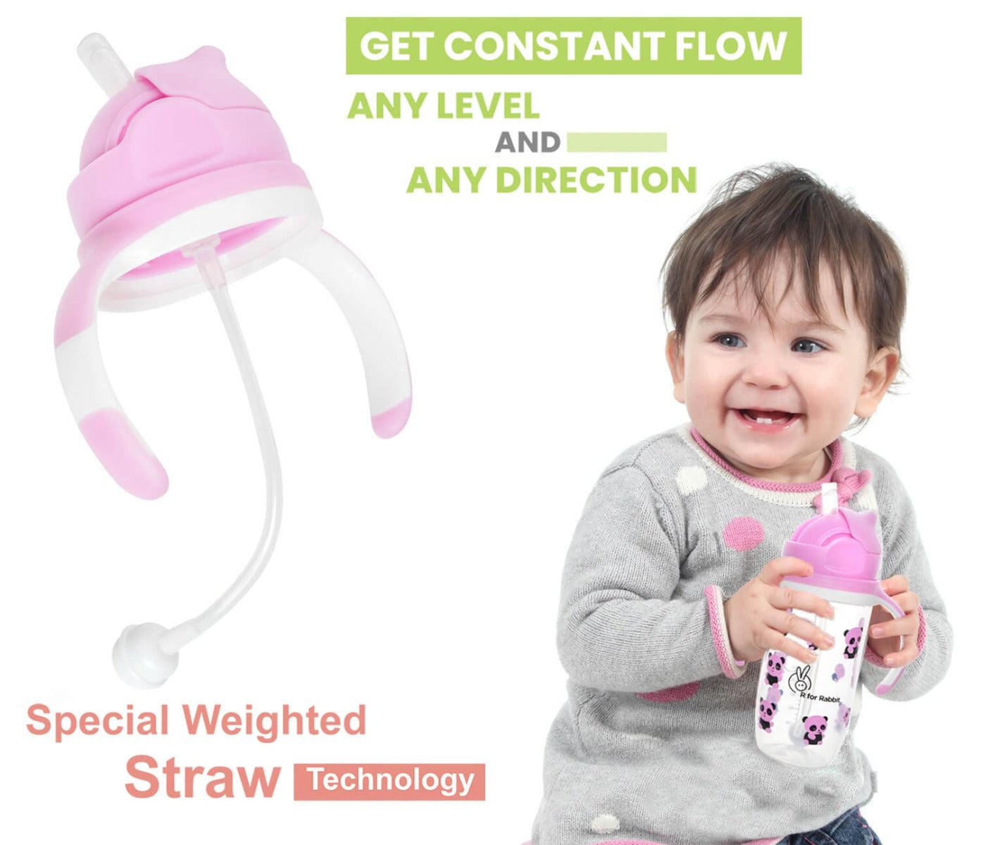 R for Rabbit Bubble Baby Sipper Bottle 300ml BPA free Poly Propylene Material