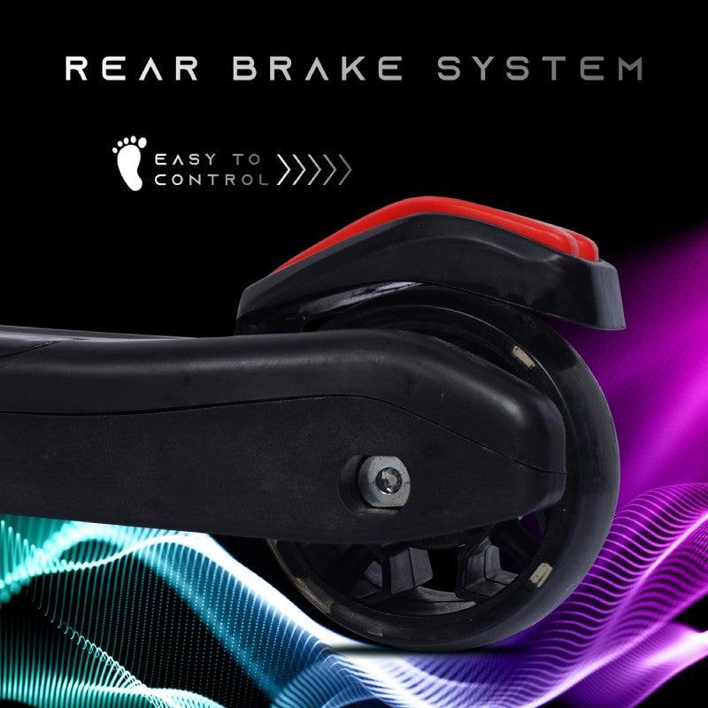 R for Rabbit Road Runner Racer Scooter - PU LED Wheels, 4 Level Height Adjustment, Anti Slip Deck