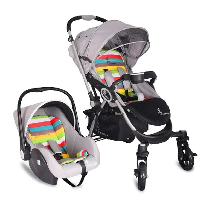 R for Rabbit Chocolate Ride Travel System Easy To Fold, Reversible Handle, Easy Attachment Of Infant Car Seat